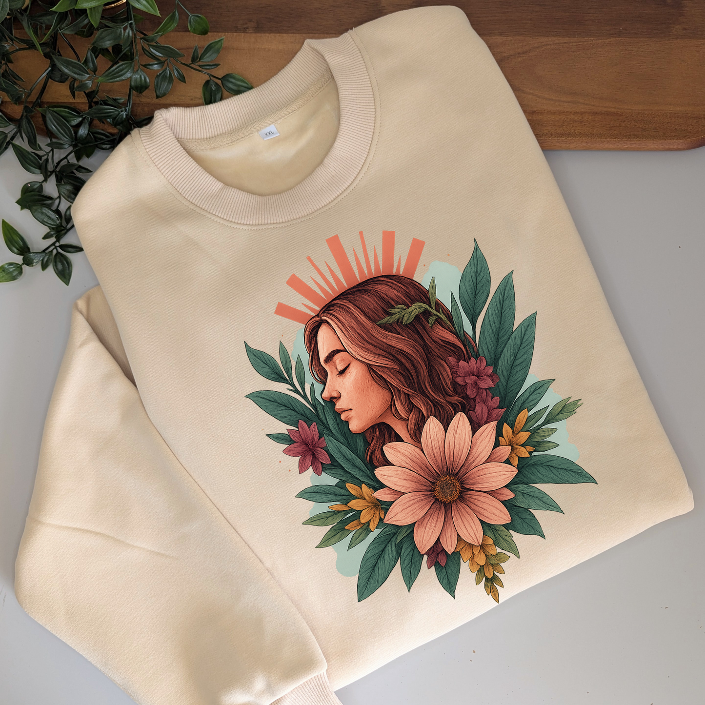 Island Goddess Crewneck Fleece Jumper