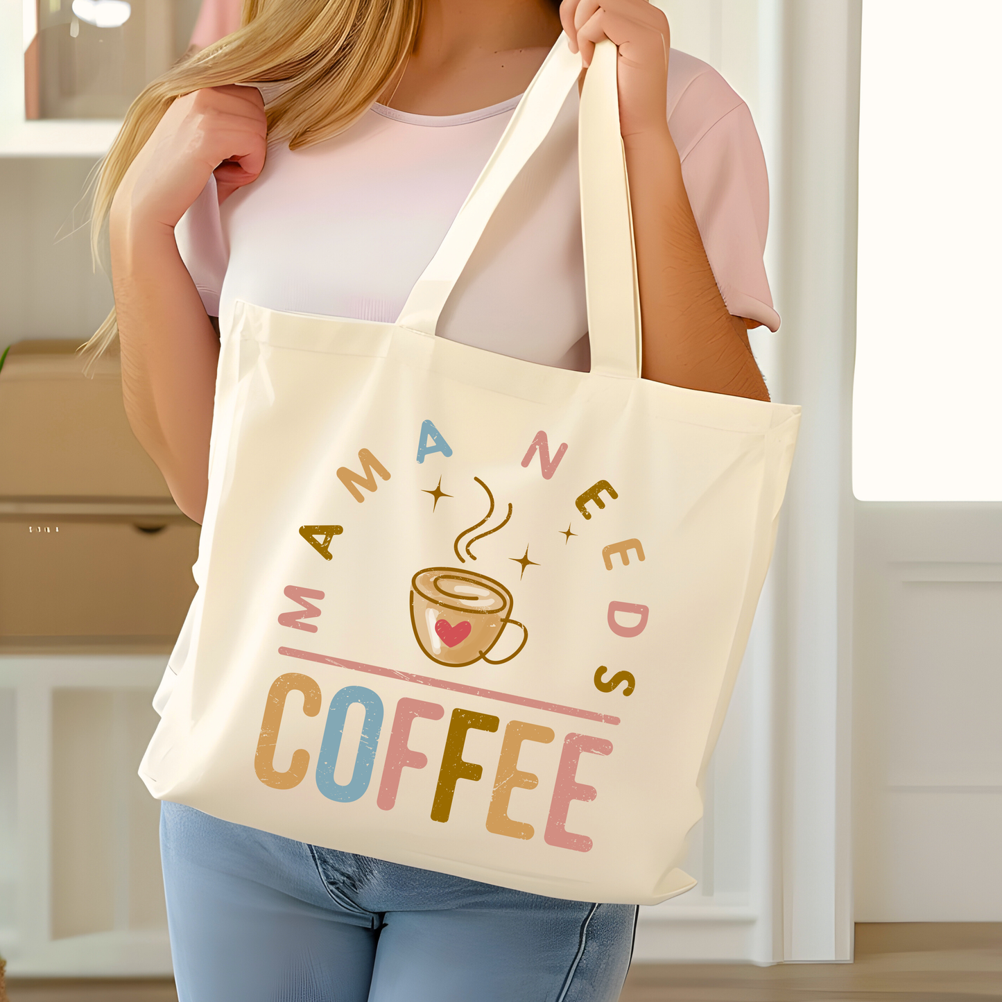 Mama Needs Coffee Tote Bag