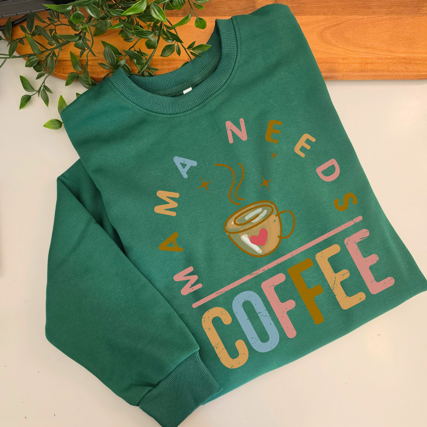 Mama Needs Coffee Fleece Jumper