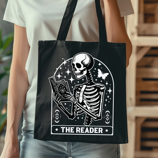 The Reader Tarot Card Style Tote Bag