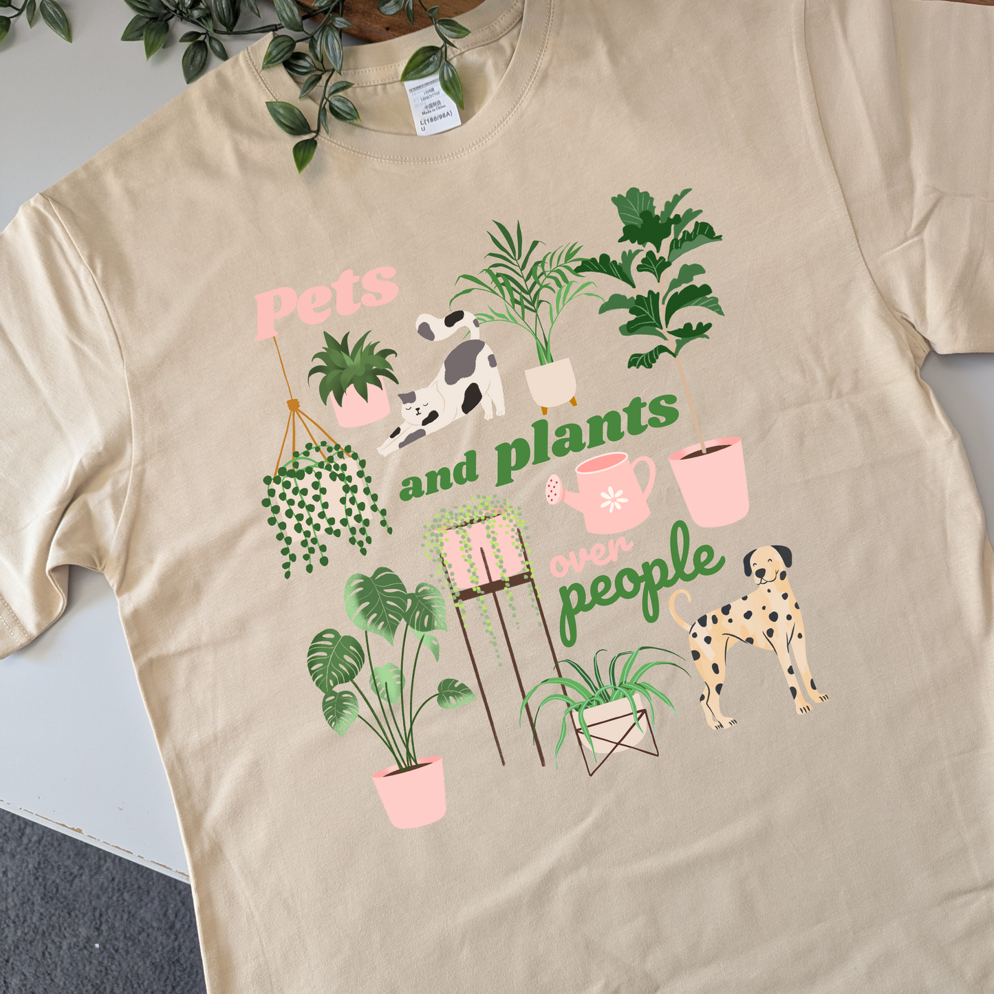 Pets and Plants over People Tshirt