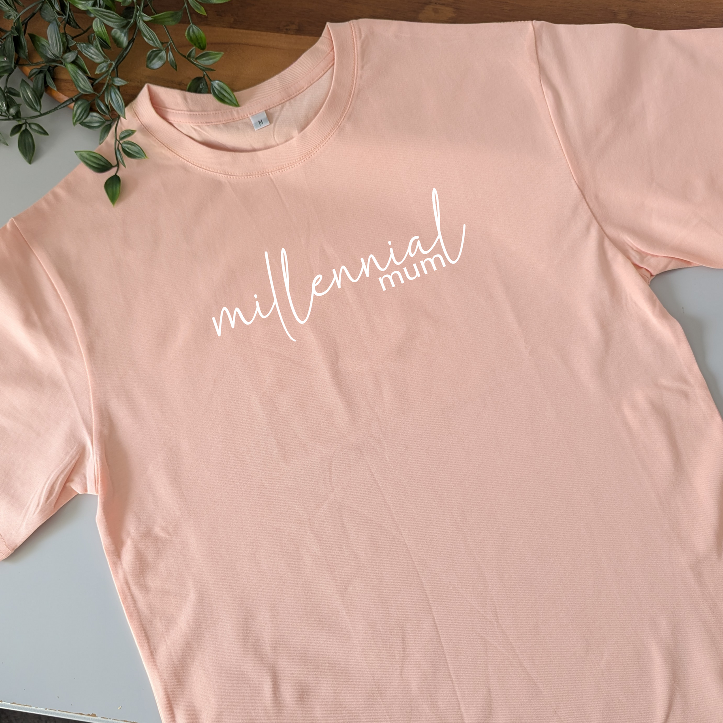 Millennial mum women's T-shirt. Cute and minimalist mum T-shirt