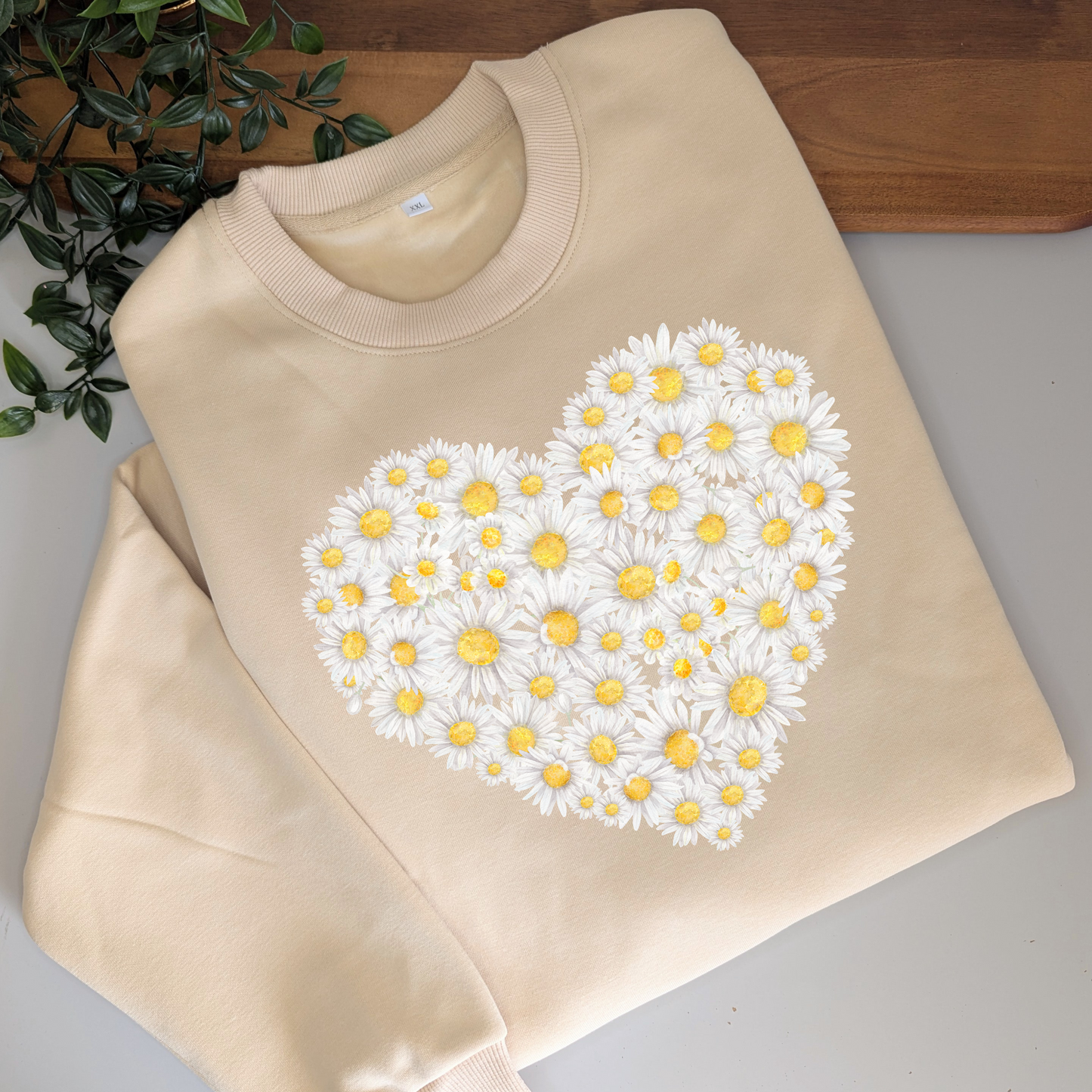 Daisy Heart Crewneck Jumper