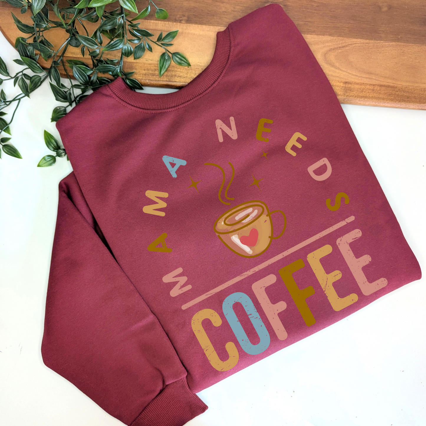 Mama Needs Coffee Fleece Jumper