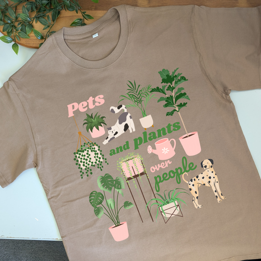 Pets and Plants over People Tshirt
