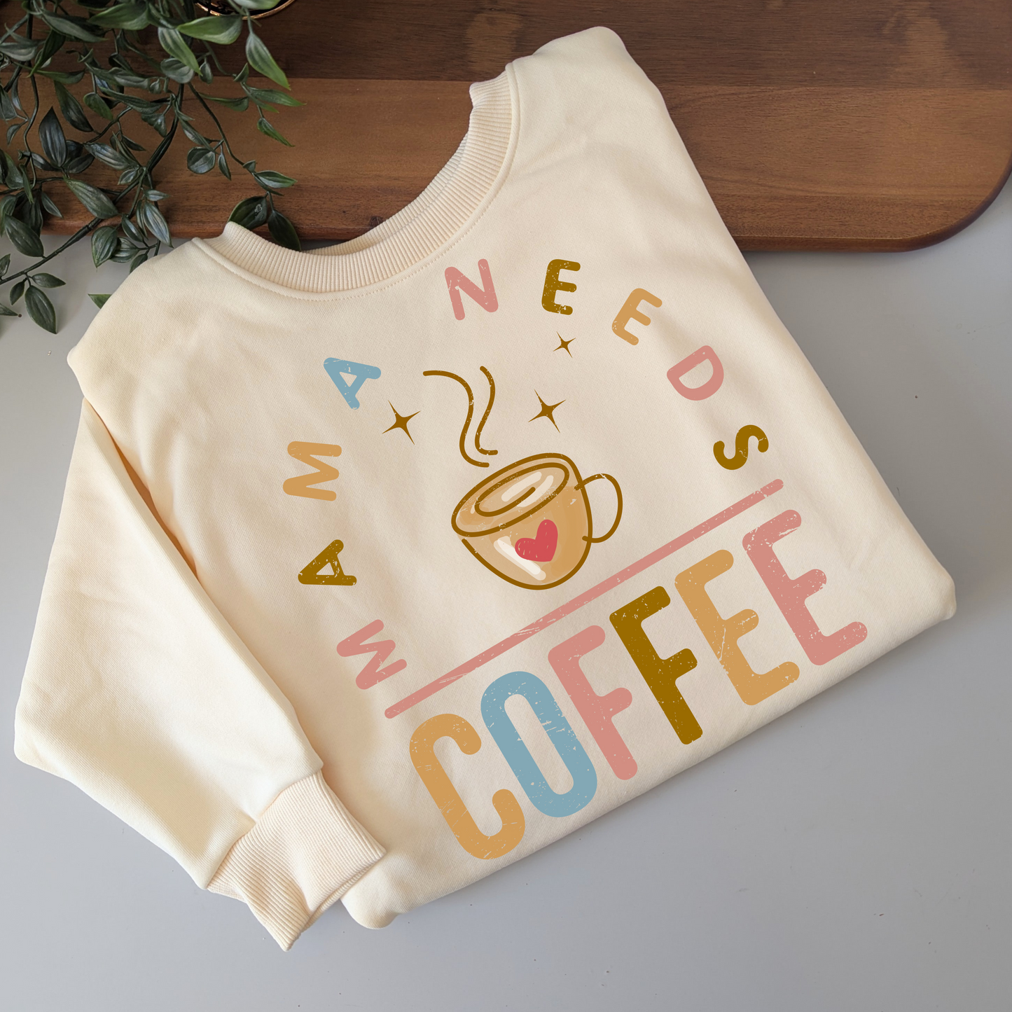 Mama Needs Coffee Fleece Jumper