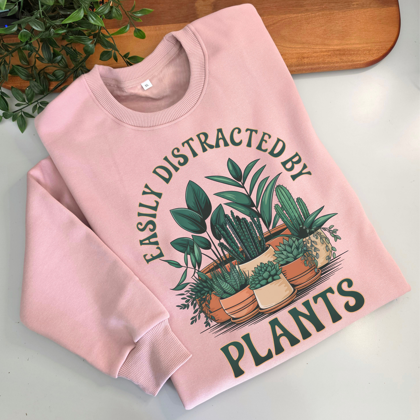 Easily Distracted by Plants Crewneck Jumper