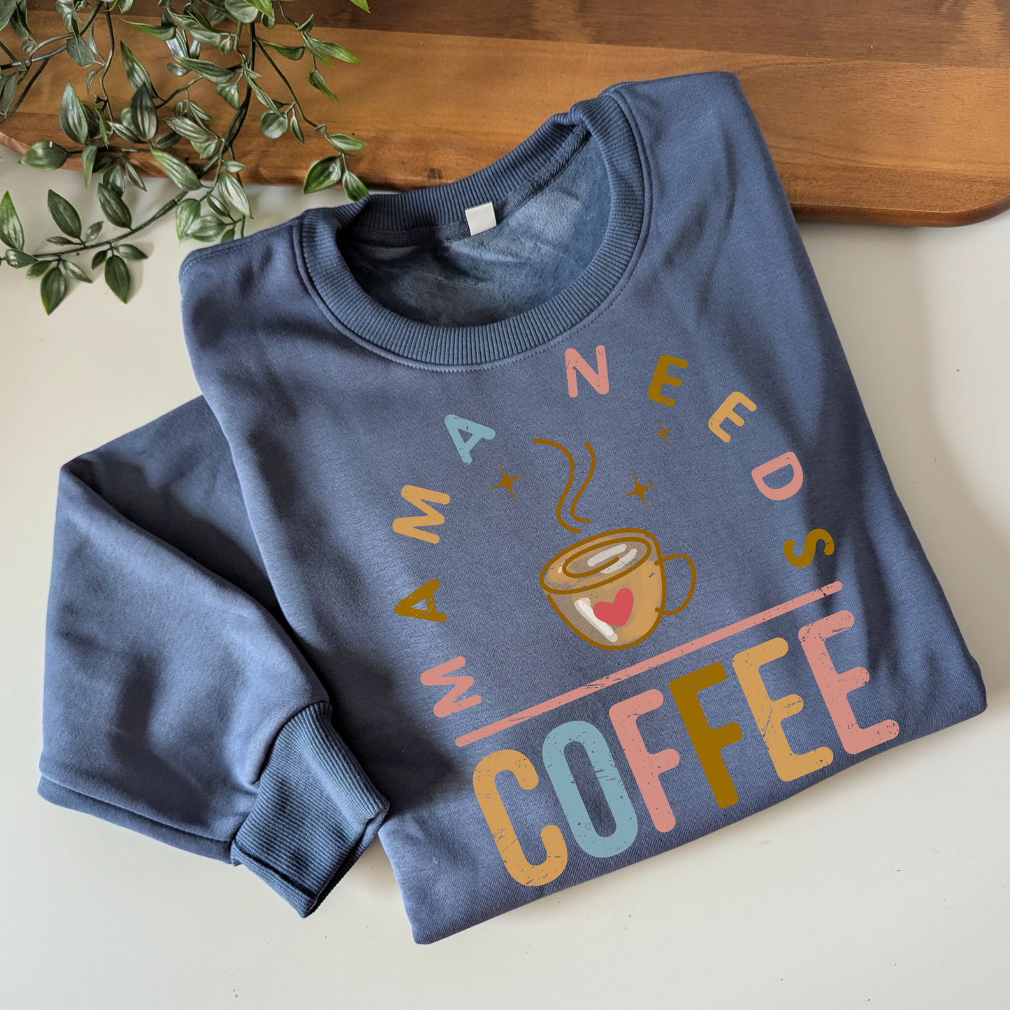 Mama Needs Coffee Fleece Jumper
