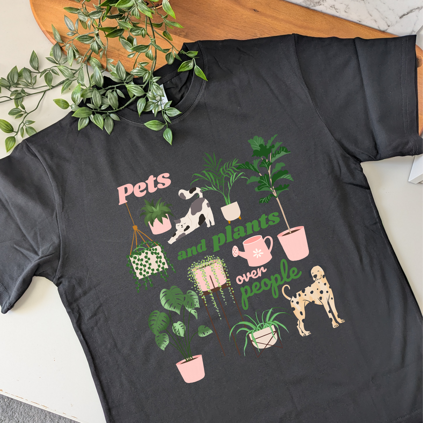 Pets and Plants over People Tshirt
