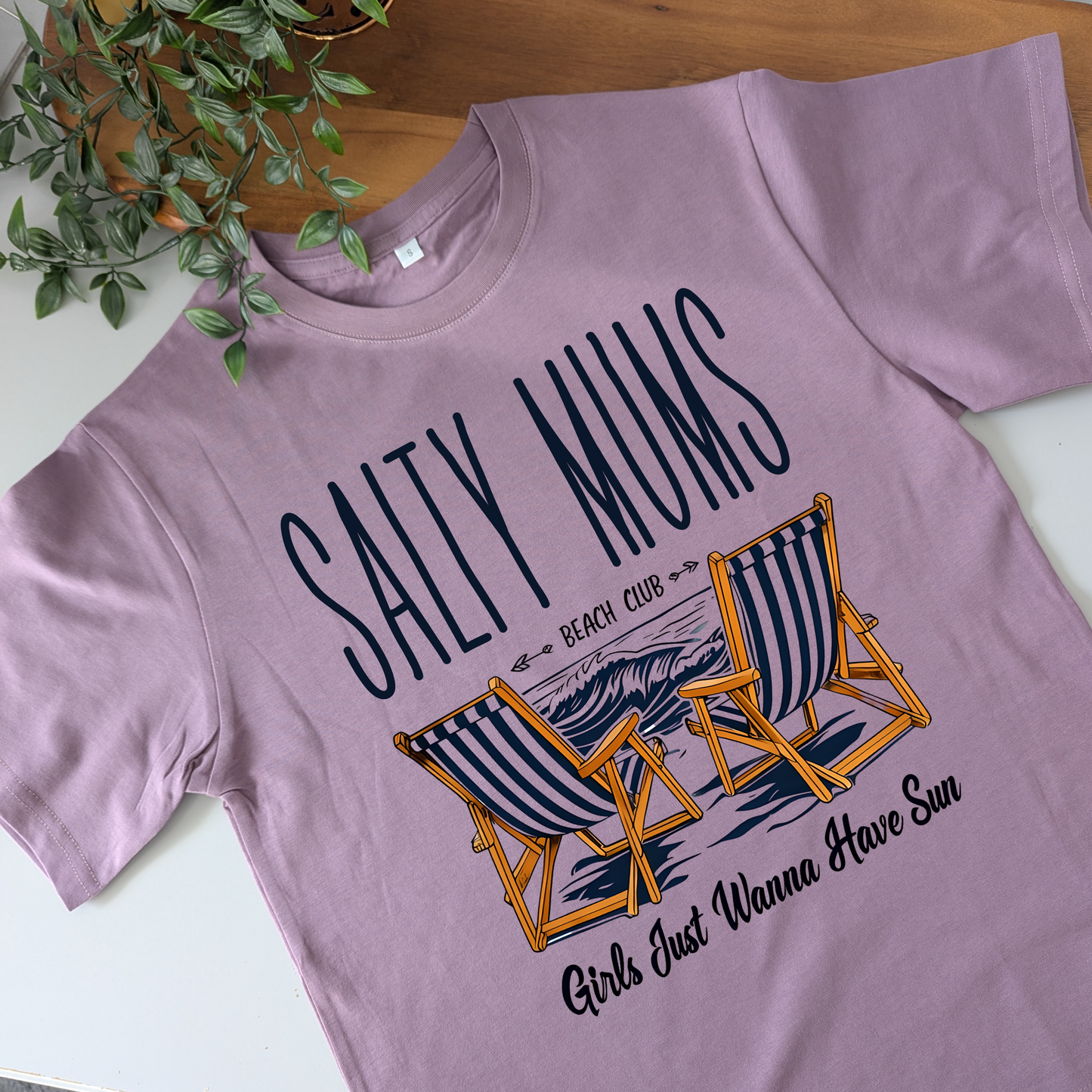 Salty Mum's Beach Club Girls Just Wanna Have Sun Tshirt