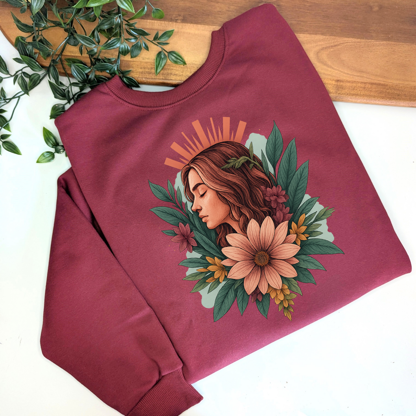 Island Goddess Crewneck Fleece Jumper