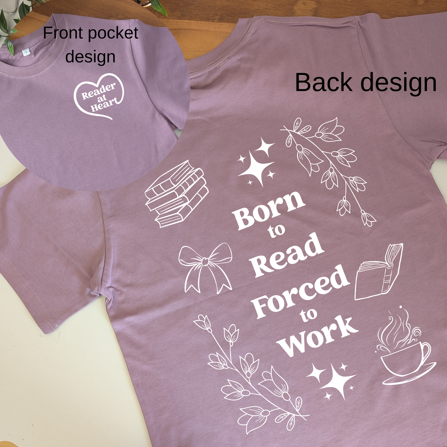 Reader at Heart Series Tshirts - Multiple designs to choose from