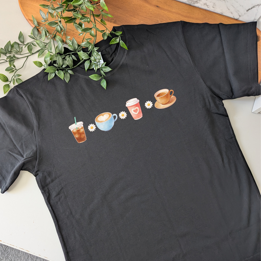 Coffee & Daisies tshirt