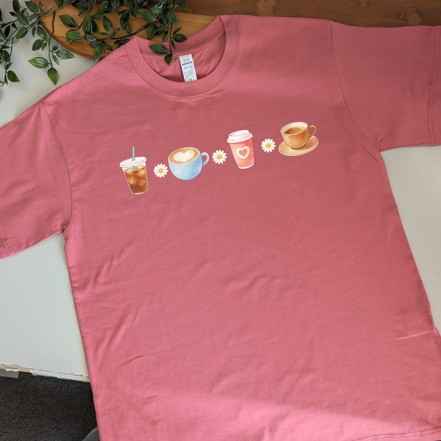 Coffee & Daisies tshirt