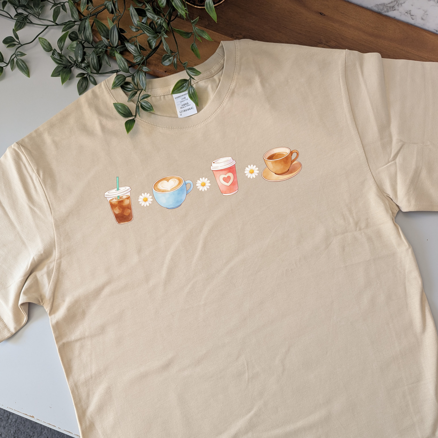 Coffee & Daisies tshirt