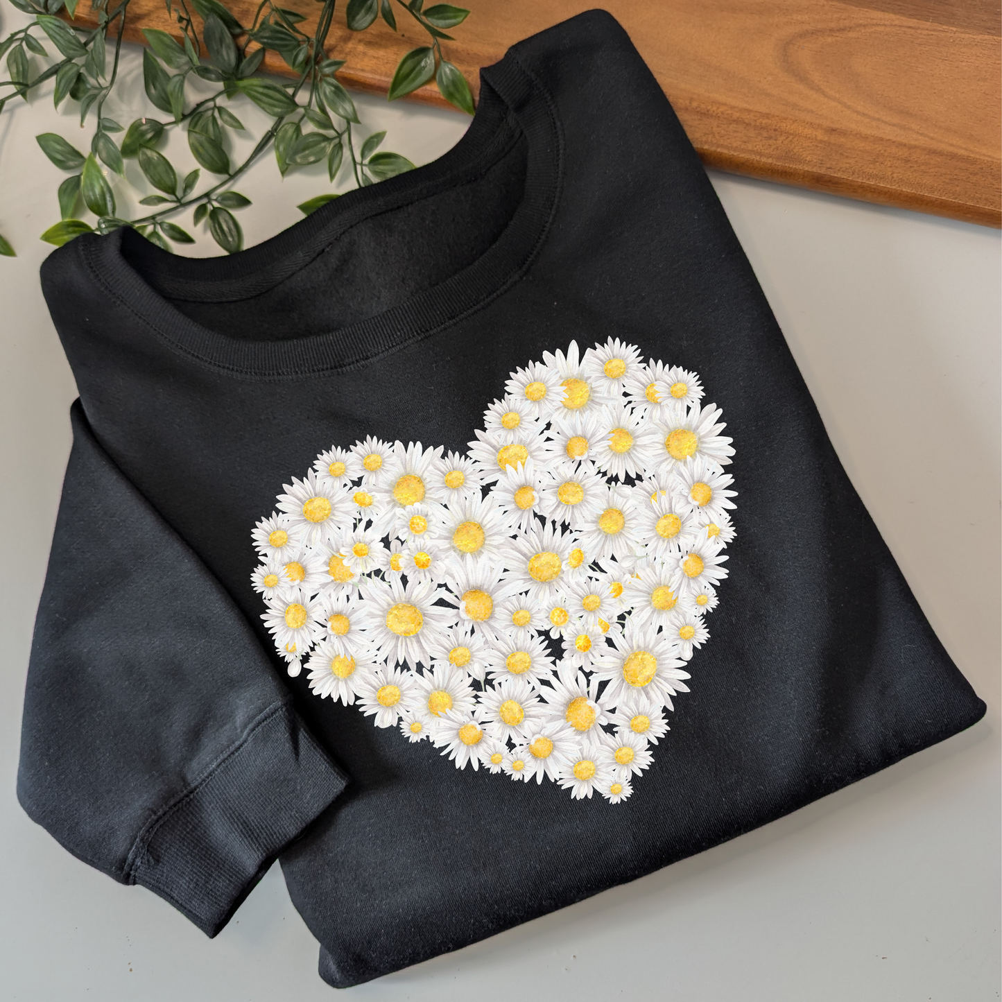 Daisy Heart Crewneck Jumper