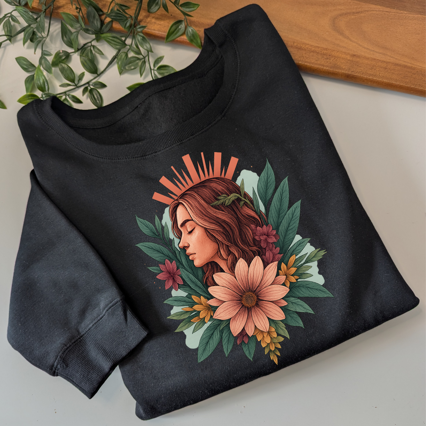 Island Goddess Crewneck Fleece Jumper