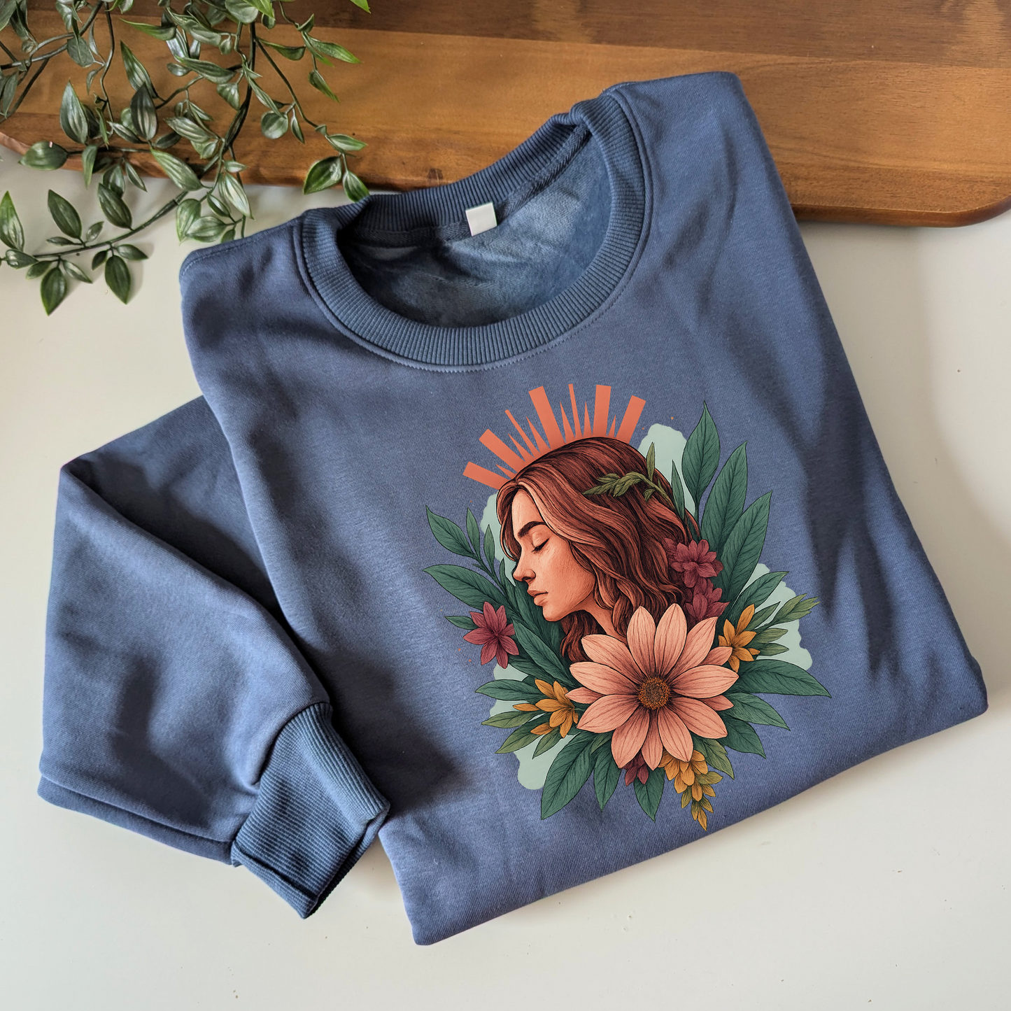 Island Goddess Crewneck Fleece Jumper