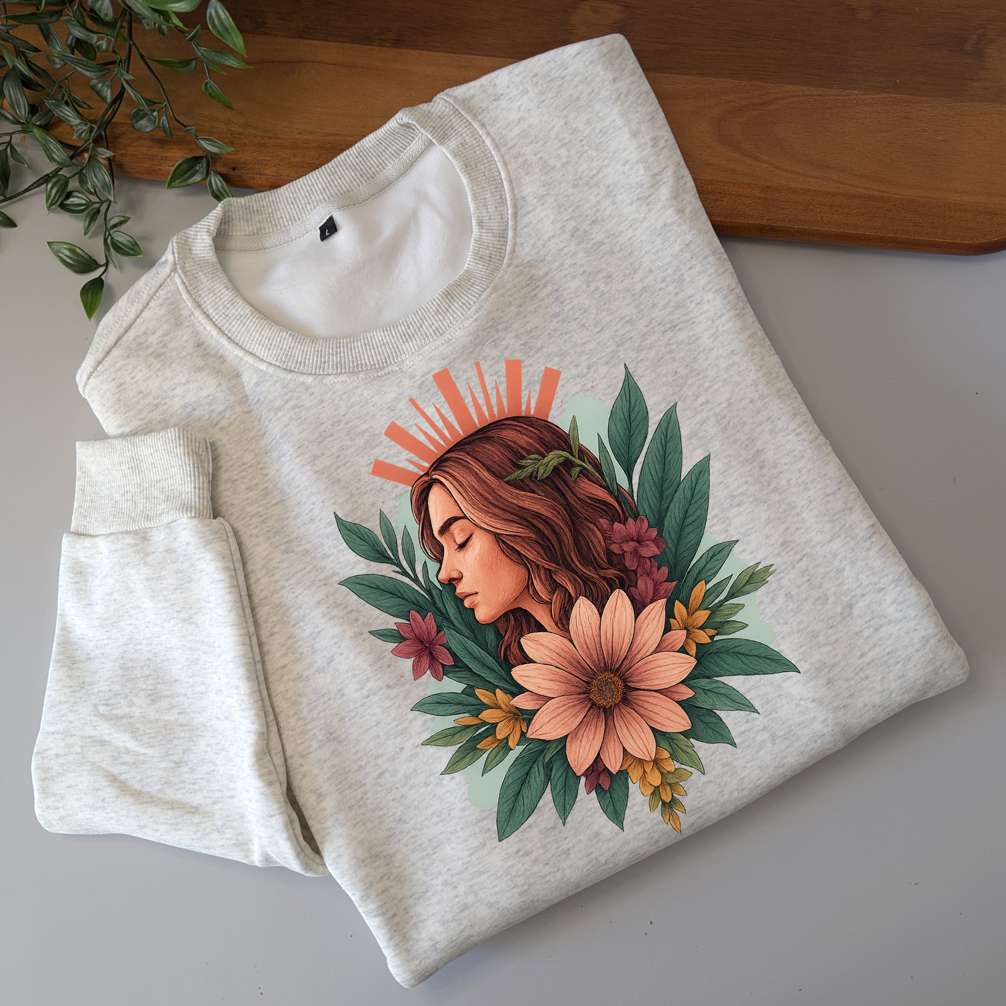 Island Goddess Crewneck Fleece Jumper