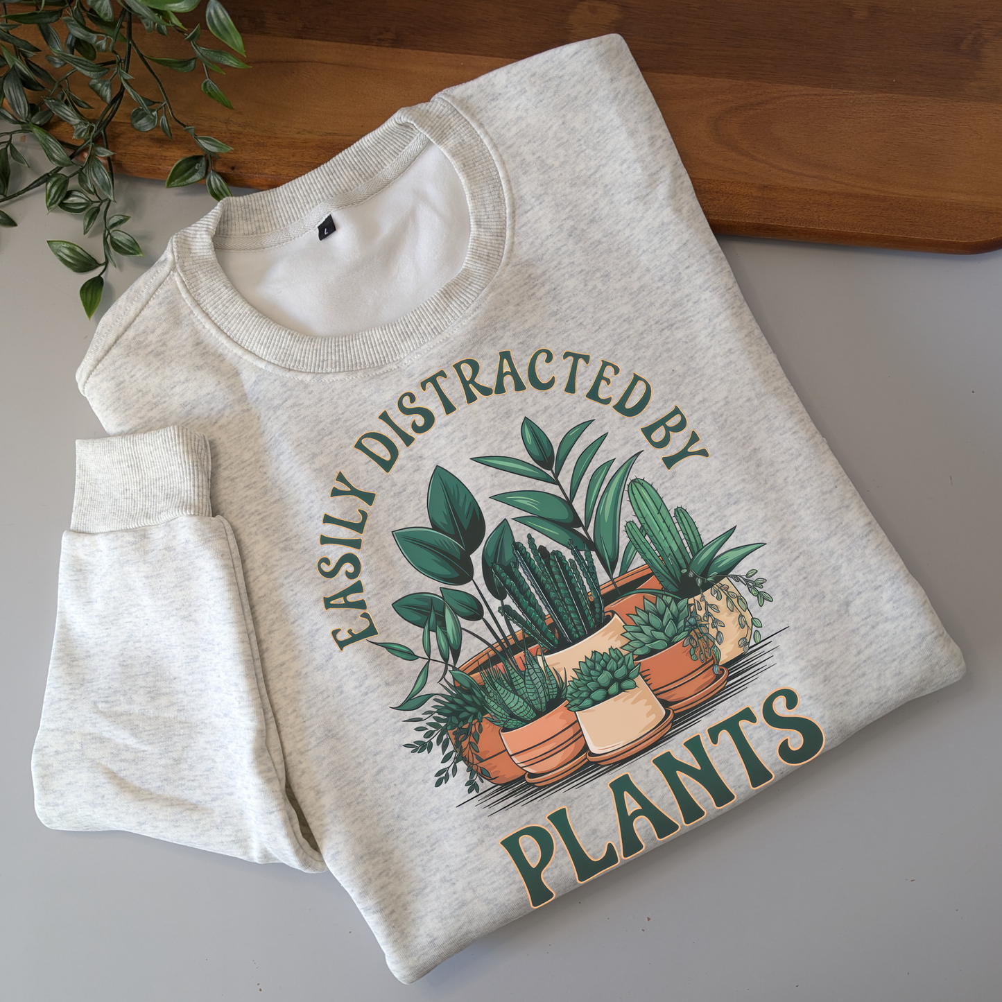 Easily Distracted by Plants Crewneck Jumper