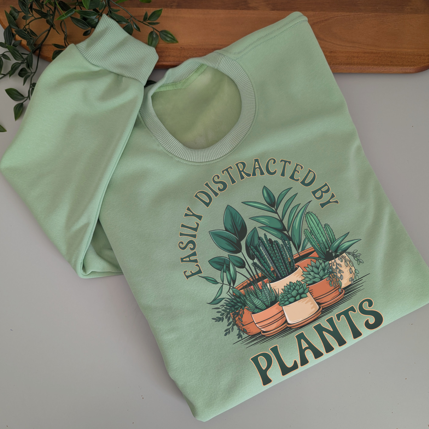 Easily Distracted by Plants Crewneck Jumper