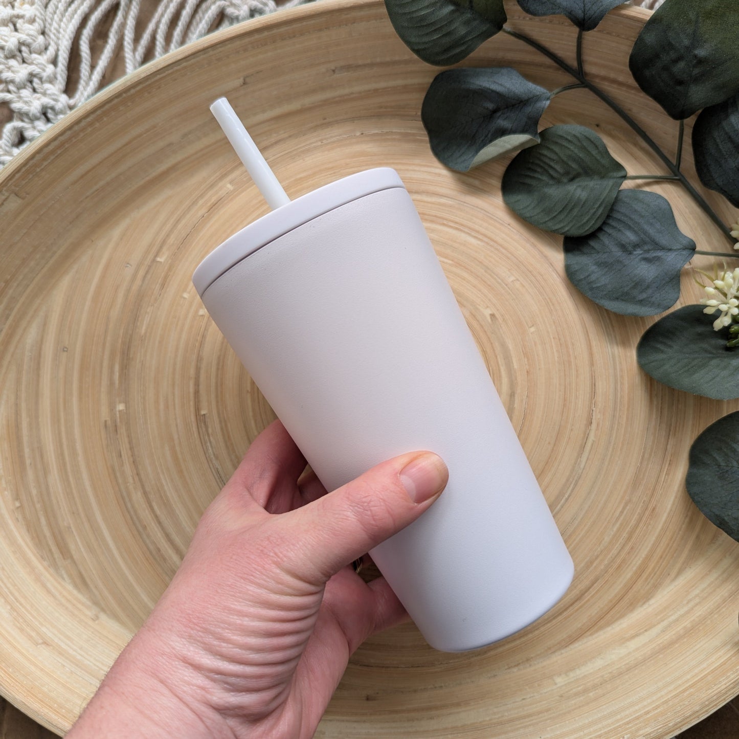 Insulated tumbler & straw with choice of design
