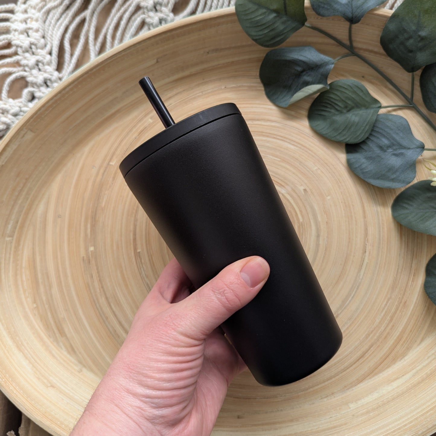 Insulated tumbler & straw with choice of design