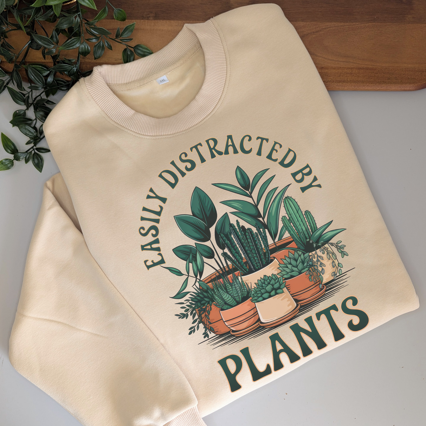 Easily Distracted by Plants Crewneck Jumper