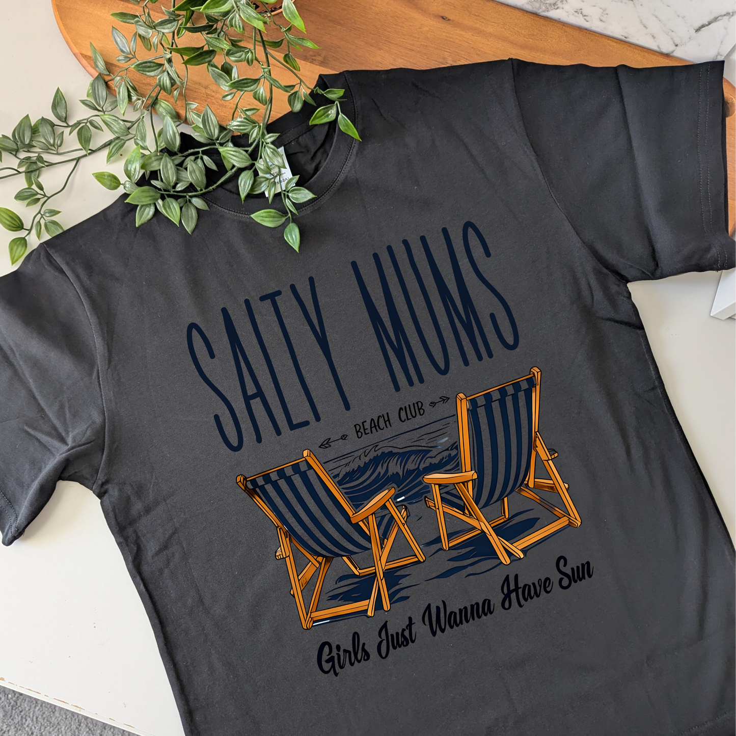 Salty Mum's Beach Club Girls Just Wanna Have Sun Tshirt