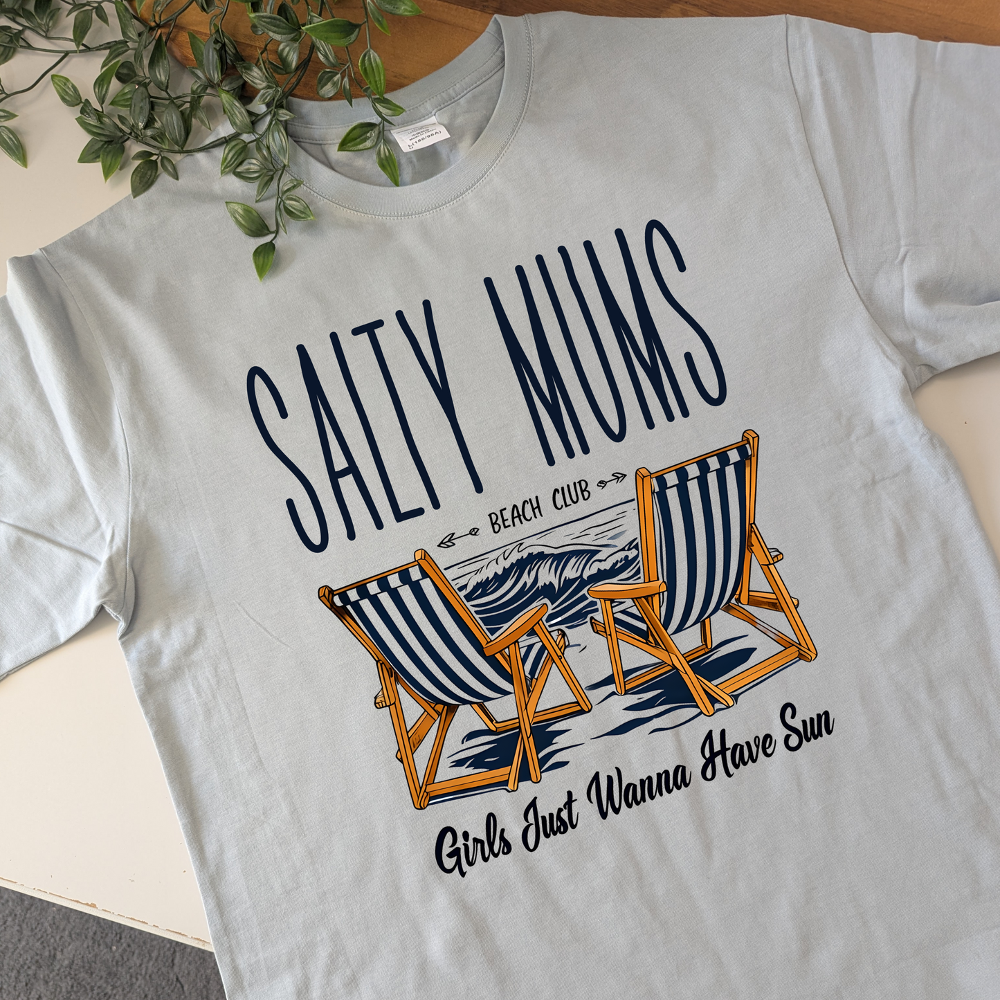 Salty Mum's Beach Club Girls Just Wanna Have Sun Tshirt