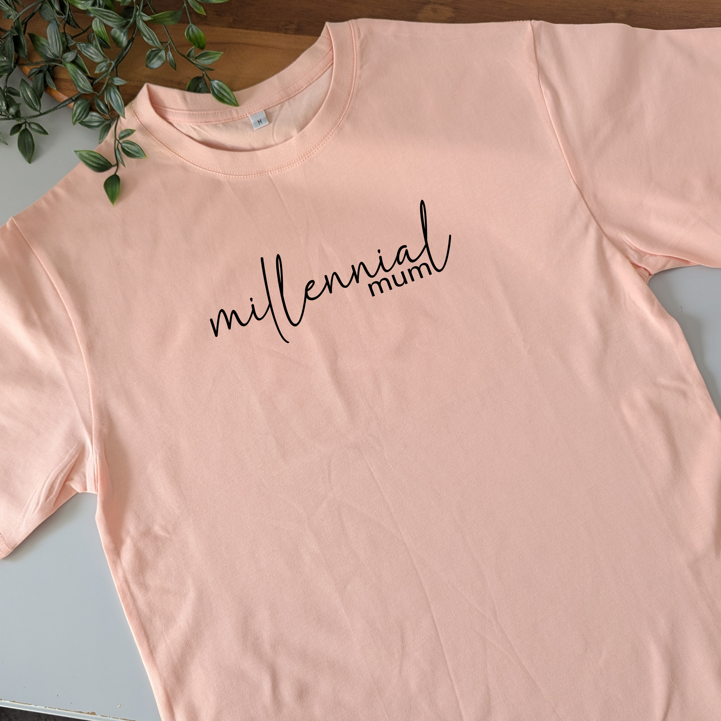 Millennial mum women's T-shirt. Cute and minimalist mum T-shirt