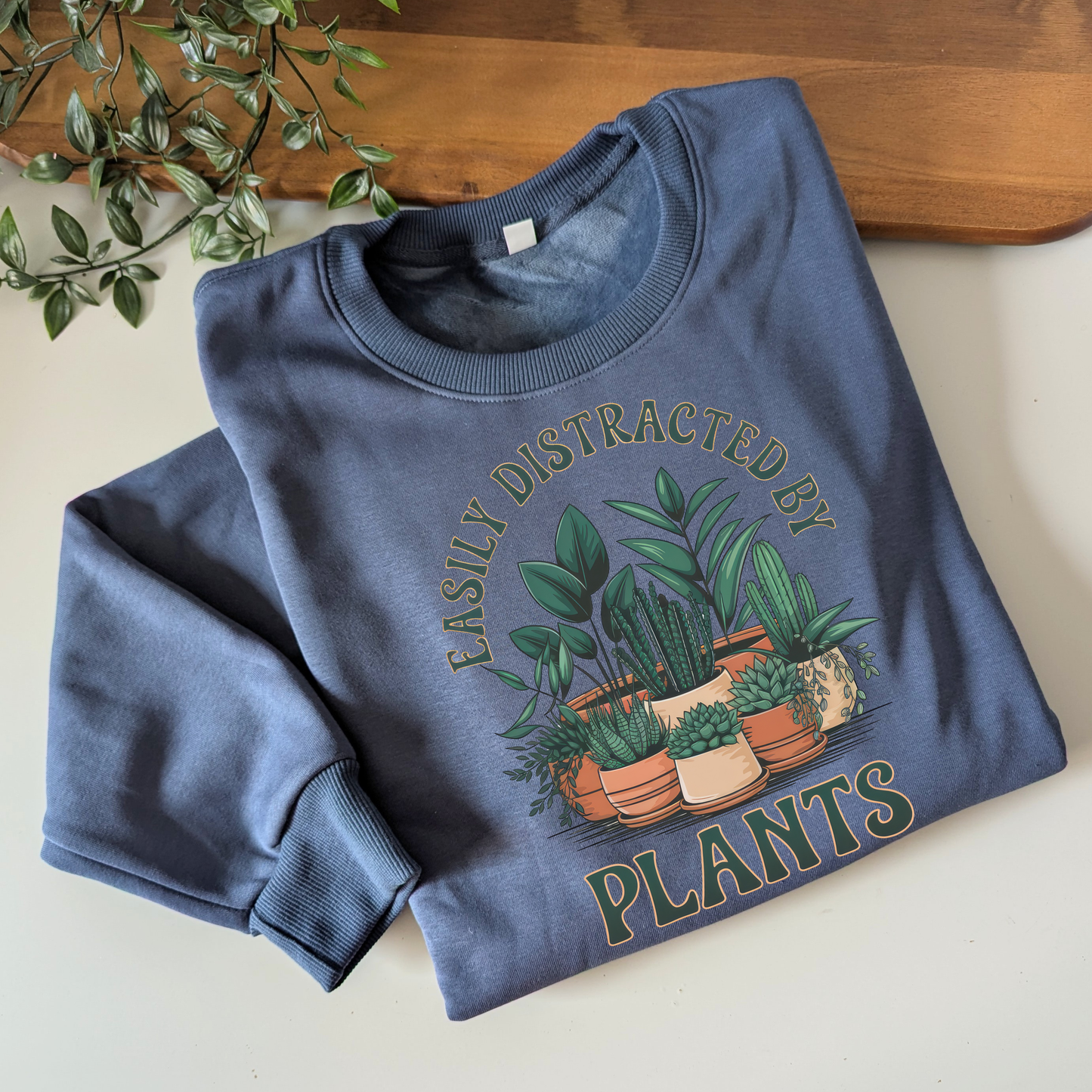 Easily Distracted by Plants Crewneck Jumper