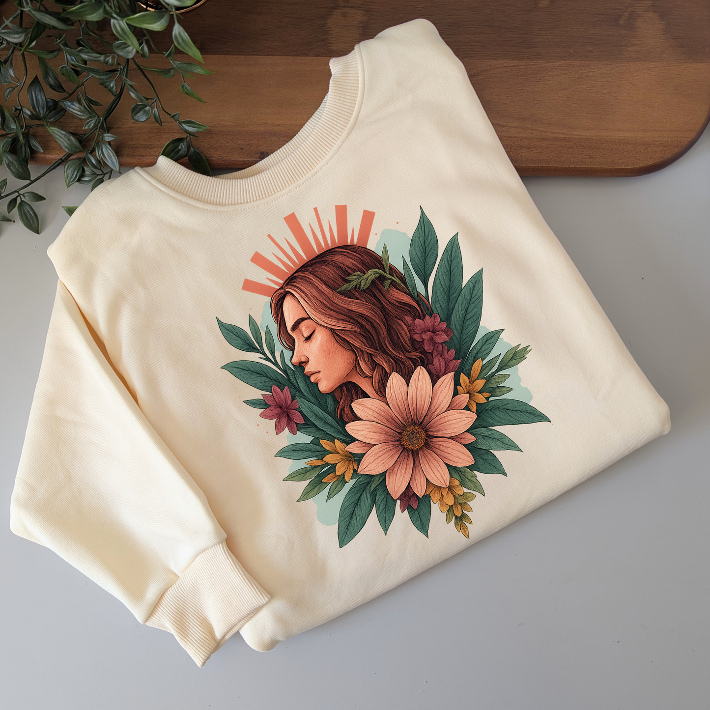 Island Goddess Crewneck Fleece Jumper