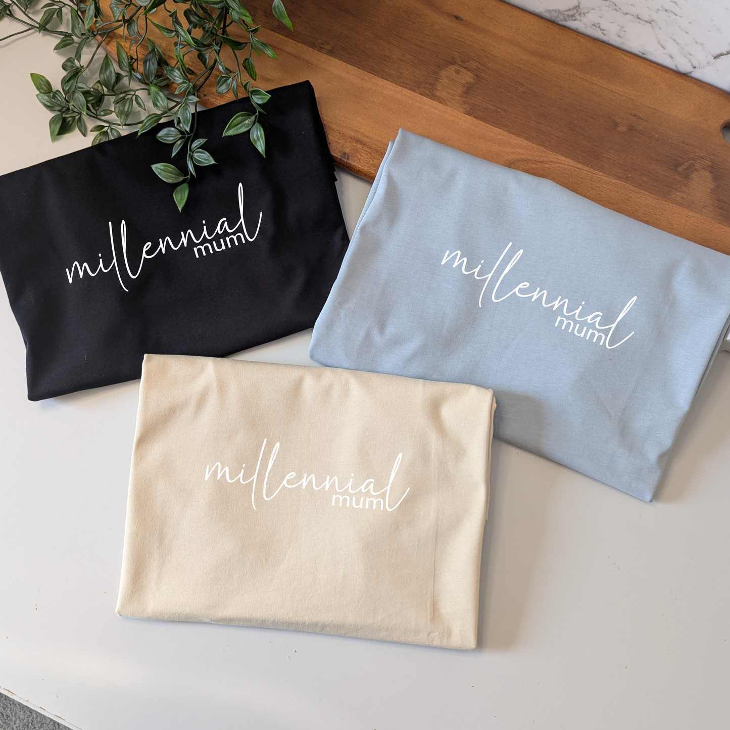 Millennial mum women's T-shirt. Cute and minimalist mum T-shirt
